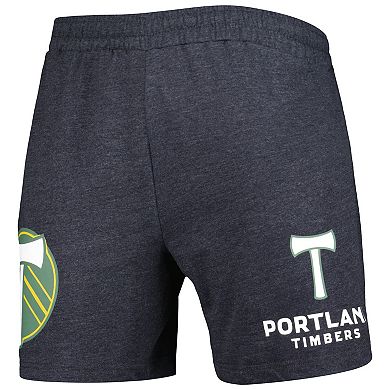 Men's Concepts Sport  Charcoal Portland Timbers Multi-Logo Shorts