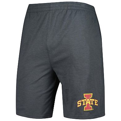 Men's Concepts Sport Charcoal/White Iowa State Cyclones Downfield T-Shirt & Shorts Set