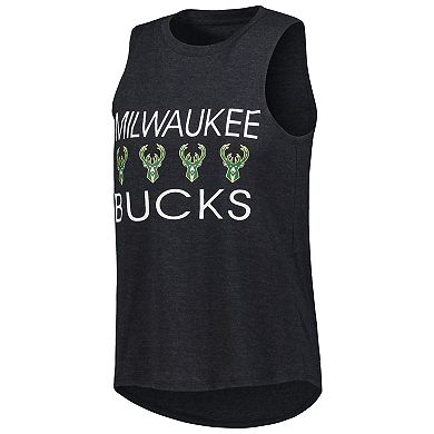 Women's Concepts Sport Hunter Green/Black Milwaukee Bucks Team Tank Top & Pants Sleep Set