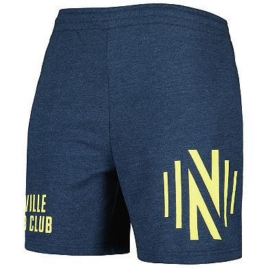 Men's Concepts Sport  Heather Navy Nashville SC Multi-Logo Shorts
