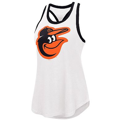 Women's G-III 4Her by Carl Banks White Baltimore Orioles Tater Tank Top