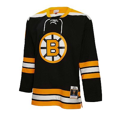 Men's Mitchell & Ness Bobby Orr Black Boston Bruins Big & Tall 1971 Blue Line Player Jersey