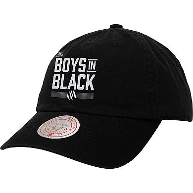 Men's Mitchell & Ness Black Nashville SC x Johnny Cash Boys In Black Adjustable Dad Hat