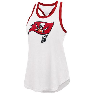 Women's G-III 4Her by Carl Banks White Tampa Bay Buccaneers Tater Tank Top