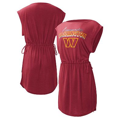 Women's G-III 4Her by Carl Banks Burgundy Washington Commanders G.O.A.T. Swimsuit Cover-Up