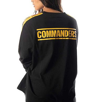 Women's The Wild Collective Black Washington Commanders Long Sleeve T-Shirt