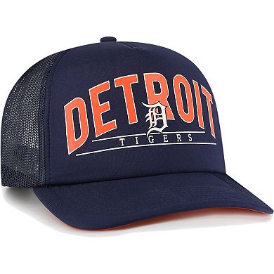 Men's '47 Navy Detroit Tigers Backhaul Foam Trucker Snapback Hat