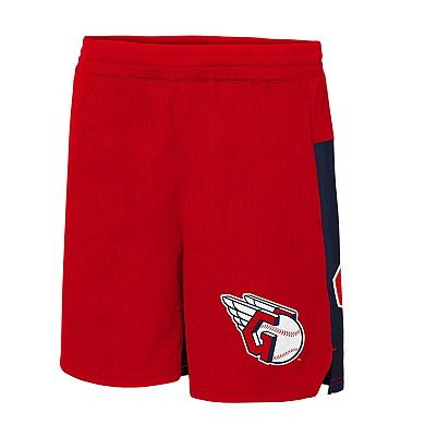 Youth Red Cleveland Guardians 7th Inning Stretch Shorts