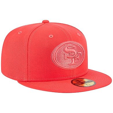 Men's New Era Scarlet San Francisco 49ers Color Pack Brights 59FIFTY Fitted Hat