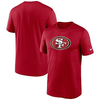 Men's Nike  Scarlet San Francisco 49ers Legend Logo Performance T-Shirt
