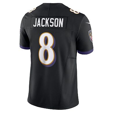 Men's Nike Lamar Jackson Black Baltimore Ravens Vapor F.U.S.E. Limited Jersey