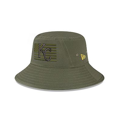 Men's New Era  Green Kansas City Royals 2023 Armed Forces Day Bucket Hat