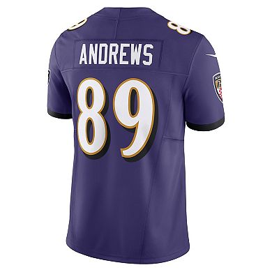 Men's Nike Mark Andrews Purple Baltimore Ravens Vapor F.U.S.E. Limited Jersey