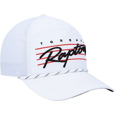 Men's '47  White Toronto Raptors Downburst Hitch Snapback Hat
