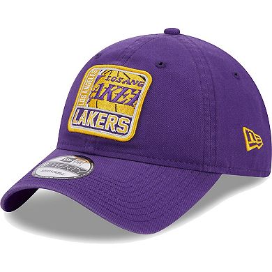 Men's New Era Purple Los Angeles Lakers Mix 9TWENTY Adjustable Hat