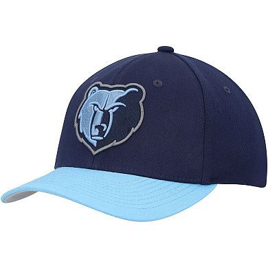 Men's Mitchell & Ness Navy/Light Blue Memphis Grizzlies MVP Team Two-Tone 2.0 Stretch-Snapback Hat