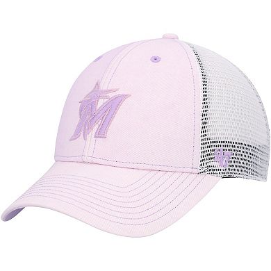 Women's '47 Purple Miami Marlins Haze MVP Trucker Snapback Hat