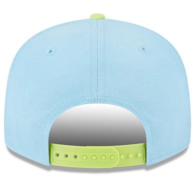 Men's New Era Light Blue/Neon Green San Francisco Giants Spring Basic Two-Tone 9FIFTY Snapback Hat