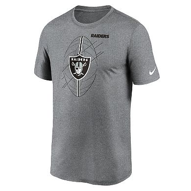 Men's Nike  Heather Charcoal Las Vegas Raiders Legend Icon Performance T-Shirt