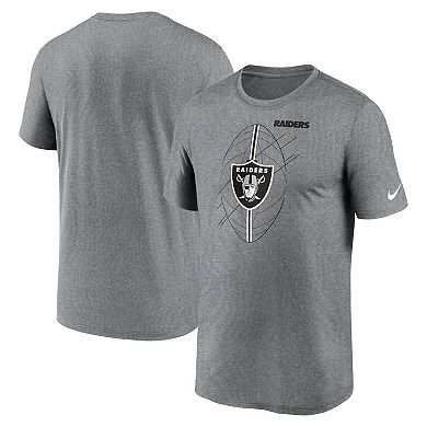 Men's Nike  Heather Charcoal Las Vegas Raiders Legend Icon Performance T-Shirt