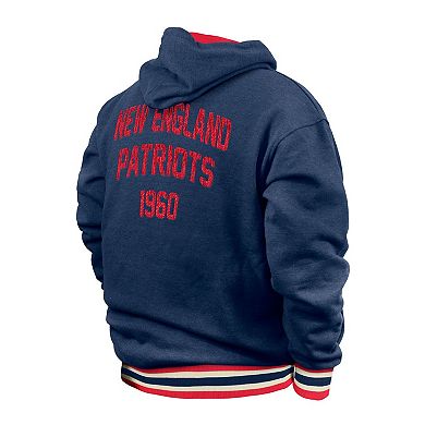 Men's New Era Navy New England Patriots Big & Tall NFL Pullover Hoodie