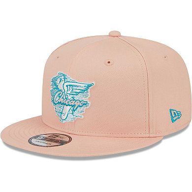Men's New Era Pink Chicago White Sox  Sky Aqua Undervisor 9FIFTY Snapback Hat
