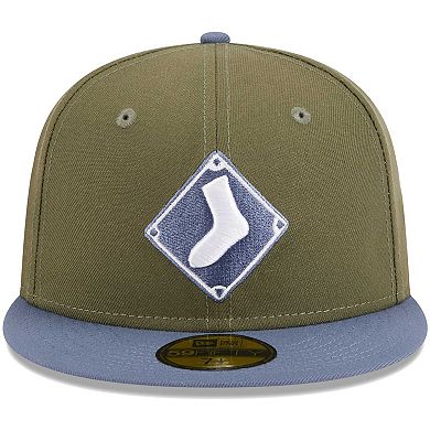 Men's New Era Olive/Blue Chicago White Sox 59FIFTY Fitted Hat