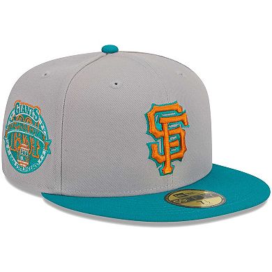 Men's New Era Gray/Teal San Francisco Giants  59FIFTY Fitted Hat