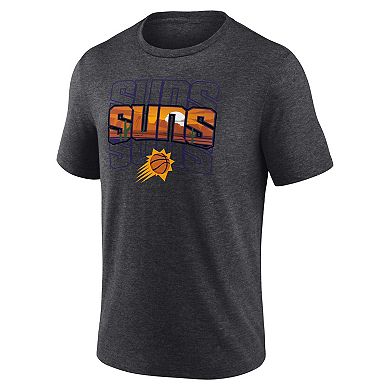 Men's Fanatics Branded Charcoal Phoenix Suns Hometown Originals Announcer Tri-Blend T-Shirt