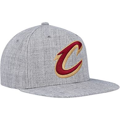 Men's Mitchell & Ness Heather Gray Cleveland Cavaliers Hardwood Classics 2.0 Snapback Hat