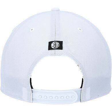 Men's '47  White Brooklyn Nets Downburst Hitch Snapback Hat