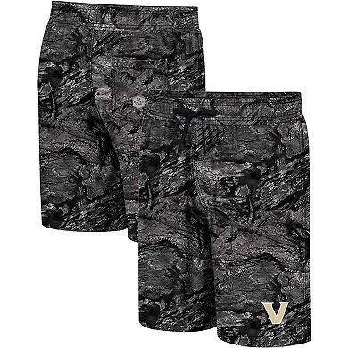 Men's Colosseum Charcoal Vanderbilt Commodores Realtree Aspect Ohana Swim Shorts