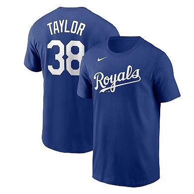 Men's Nike Josh Taylor Royal Kansas City Royals Name & Number T-Shirt