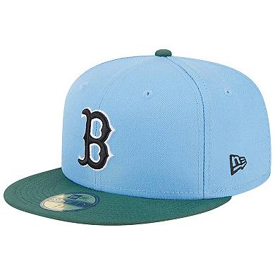 Men's New Era  Sky Blue/Cilantro Boston Red Sox 2007 World Series 59FIFTY Fitted Hat