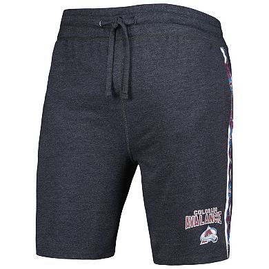 Men's Concepts Sport  Charcoal Colorado Avalanche Team Stripe Shorts