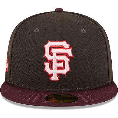 Men's New Era Brown/Maroon San Francisco Giants Chocolate Strawberry 59FIFTY Fitted Hat