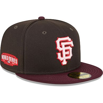 Men's New Era Brown/Maroon San Francisco Giants Chocolate Strawberry 59FIFTY Fitted Hat