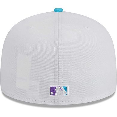 Men's New Era White Los Angeles Angels  Vice 59FIFTY Fitted Hat