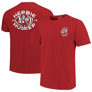 Men's Scarlet Nebraska Huskers Herbie Football Mascot T-Shirt