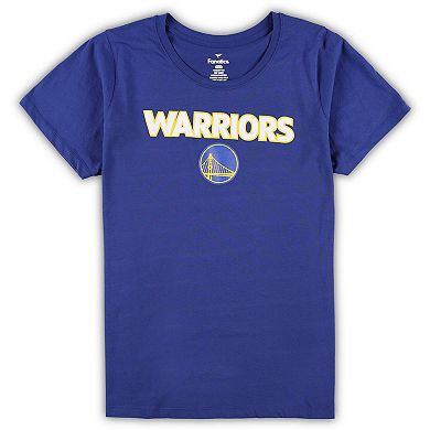 Women's Fanatics Branded Royal/Heather Gray Golden State Warriors Plus Size T-Shirt & Shorts Combo Set
