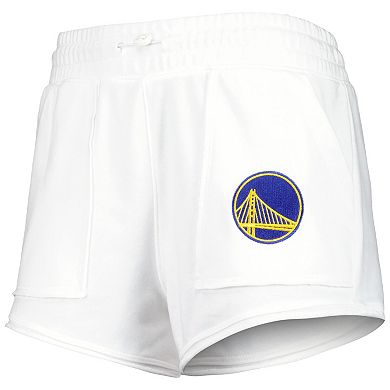 Women's Concepts Sport  White Golden State Warriors Sunray Shorts