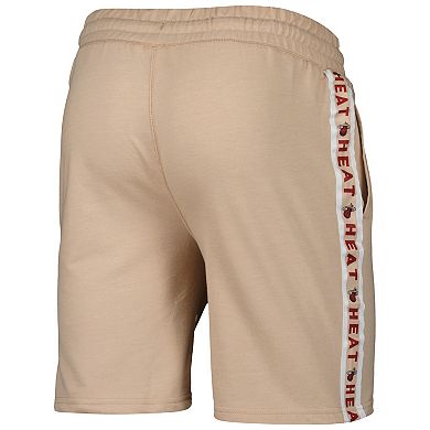 Men's Concepts Sport  Tan Miami Heat Team Stripe Shorts