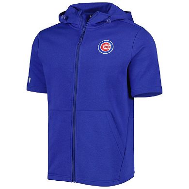 Men's Levelwear Royal Chicago Cubs Recruit Full-Zip Short Sleeve Hoodie