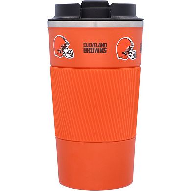 Cleveland Browns 18oz Coffee Tumbler with Silicone Grip