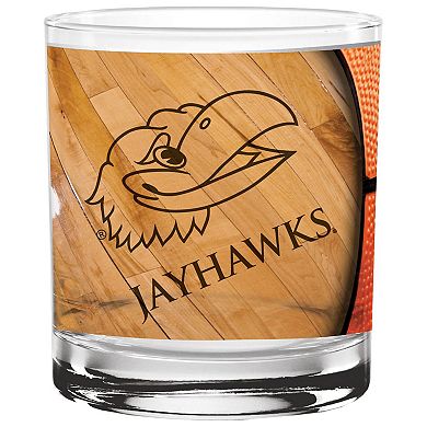 Kansas Jayhawks 14oz. Basketball Glass