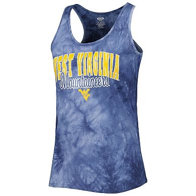 Women's Concepts Sport Navy West Virginia Mountaineers Billboard Tie-Dye Tank Top and Shorts Sleep Set