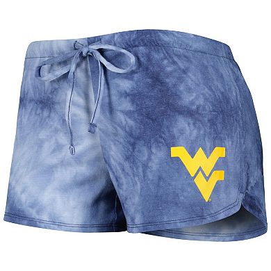 Women's Concepts Sport Navy West Virginia Mountaineers Billboard Tie-Dye Tank Top and Shorts Sleep Set