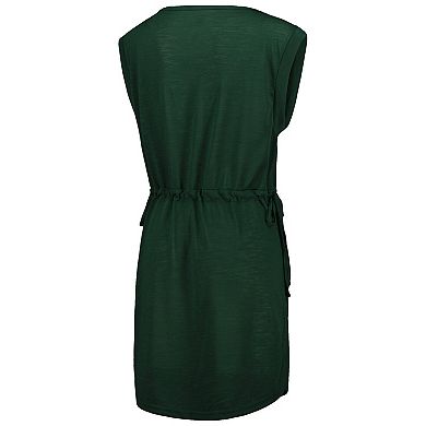 Women's G-III 4Her by Carl Banks Green Michigan State Spartans GOAT Swimsuit Cover-Up Dress