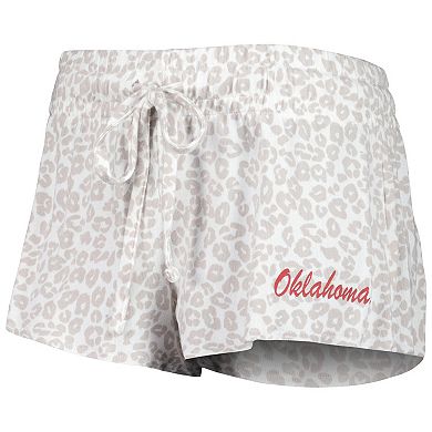 Women's Concepts Sport  Cream Oklahoma Sooners Montana T-Shirt & Shorts Sleep Set