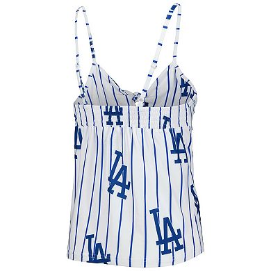 Women's Concepts Sport White Los Angeles Dodgers Reel Allover Print Tank Top & Shorts Sleep Set